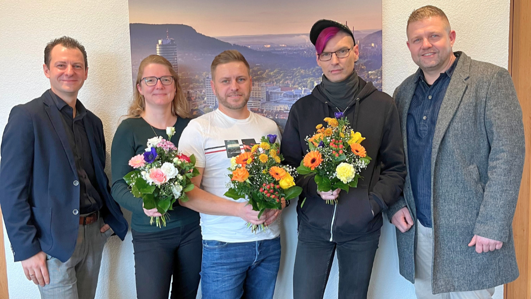 60 Jahre Linimed: Steffi, David, Dennise und Dirk feiern Ihre Jubiläen