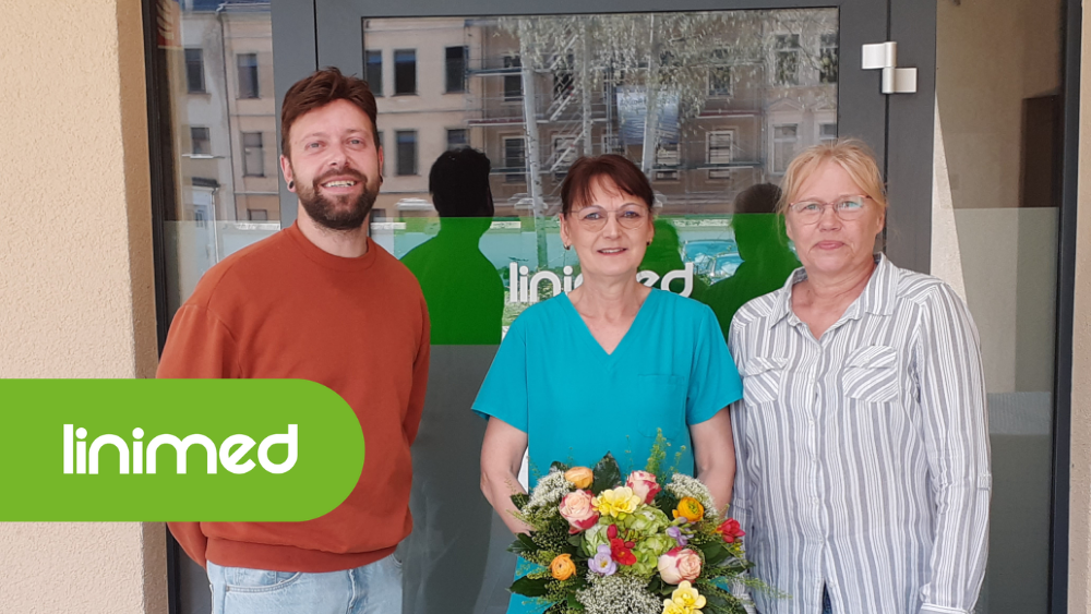 15 Jahre Engagement bei der Linimed GmbH: Herzlichen Glückwunsch an unsere Kollegin Gabi zu ihrem Jubiläum!