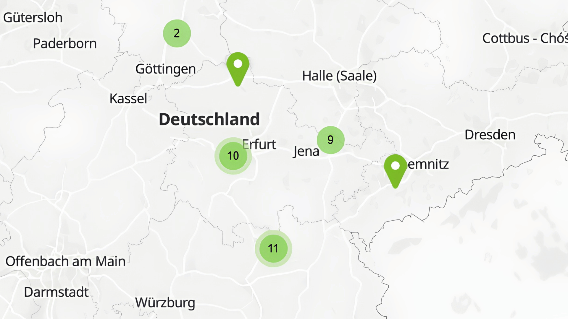 Alle Standorte der Linimed GmbH auf einen Blick